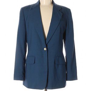 DKNY Teal Wool Blazer